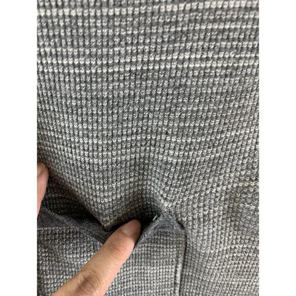 Lucky Brand Men's Sweater 1/4 Zip Thermal Mock Neck Pullover Gray Size XL - Picture 4 of 12